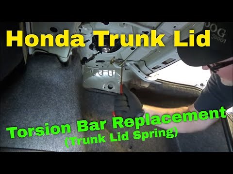 Honda Trunk Lid Torsion Bar (Trunk Opener Spring) Replacement