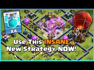 Use This INSANE New Strategy NOW! - 4 Clone Spells + Balloon Blimp - Clash of Clans