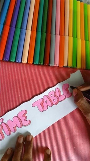 Time table students ✨📚🤗#srilanka #timetable #art #diy