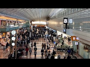 2024年始の羽田空港ANA国内線ターミナル出発ロビー