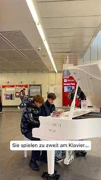 Playing PIANO in a TRAIN STATION 🎹🤍 #piano #publicpiano #streetpiano #music #pianist