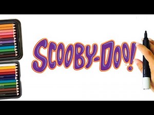 How to draw Scooby doo logo || scooby dooby doo