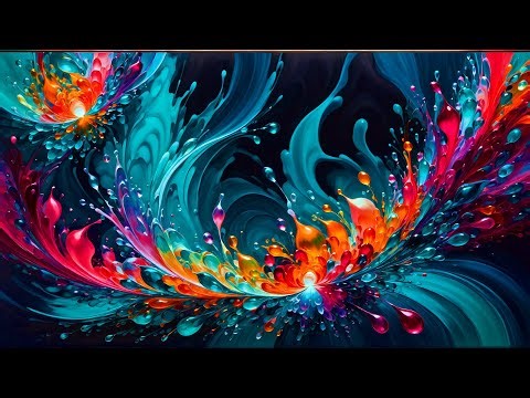 ✨ TV SCREENSAVER Liquid Geometry 4K | Satisfying Abstract Forms Background Wallpaper No Sound ✨