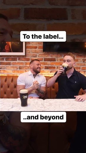 Conor McGregor says down the pint