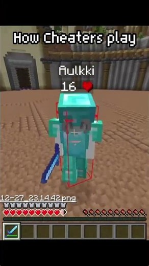 Some Cheaters in Minecraft