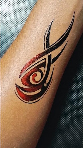 Beautiful Tribal Tattoo Design | Unique Tribal Tattoo Art Technique Idea.......#tattoo #tribaltattoo