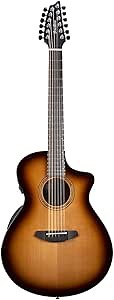 Breedlove Solo Pro Concert CE 12-String Red Cedar-African Mahogany Acoustic Electric Guitar with Ovangkol Bridge (Right-Handed, Edgeburst)