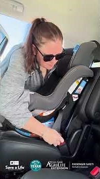 Installing your car seat with the seat belt
