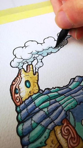 6K views · 189 reactions | I also included some sketch like this little dismantler robot in my artbook. Link https://bit.ly/47pFP4s #robotart #sketching #steampunkart #handmadeart #handmadeartist #traditionalart #traditionaldrawing #drawingskills #inkpen #watercolorart #draweveryday #ocart | Dec-Art | Facebook