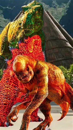 Ember and Burning Godzilla 🆚 Jorassick world rebirth all dinasore