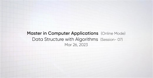 Mca Section A  Data Structure With Algorithms Session 07 On 26-03-2023-1