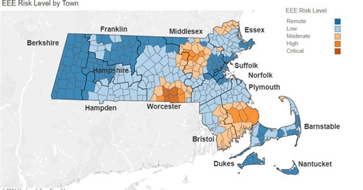 Fourth human EEE case announced in Massachusetts