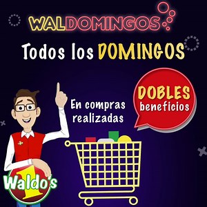 ¡Regresaron los Waldomingos! Ahora los domingos tus compras en Waldo´s te dan más beneficios, suma dobles puntos en tu tarjeta recompensas, planea tu lista y te esperamos en tu sucursal más cercana. ¡Con Waldo´s siempre te llevas más! | Waldo’s