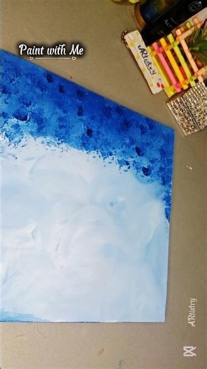 Relaxing Acrylic Background for Arabic Calligraphy ✨ #Shorts #artshorts #painting