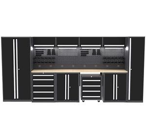 [Hot Item] 2025 Combined Workshop Toolbox with 550 mm Depth Stainless Steel Workbench Garage Tool Cabinets Storage