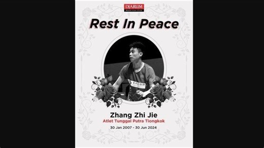 Reaksi Keluarga Zhang Zhi Jie yang Meninggal saat Tanding di Yogyakarta, Sebut Penanganan Buruk - Tribunsumsel.com
