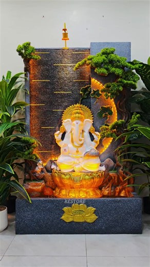 KE STORE | HOME DECOR on Instagram: "Turn your space into a divine sanctuary 🌿 Elegant Ganesha water fountain for peace, prosperity & style 💛💧 #kestore #homedecor #waterfountain #newarrivals #viralmalaysia"