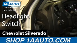 How to Replace Headlight Switch 2007-13 Chevy Silverado 1500