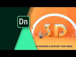 Render & Export for web! | Adobe Dimension 2020