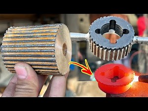 How to Make A Round Threading Die with Complete Handle Making // The Most Beautiful daring process..