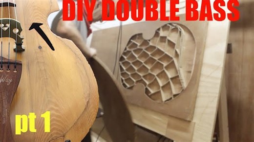 DIY Upright Bass Made From Trash Part 1 Hollow Core Doors