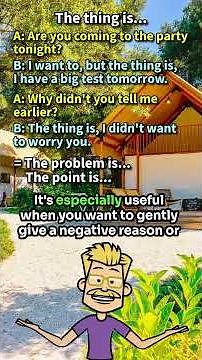 "The thing is...": What does it mean in English? [ ForB English Lesson ] #shorts