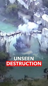 Images of the destruction of the historic Mostar Bridge in southern Bosnia and Herzegovina by Croatian troops in 1993, which had not been shown to the public until now, have been shared for the first time. | A News