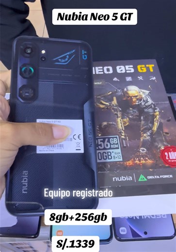 Nubia Neo 5GT 5G 8GB 256GB Registrado