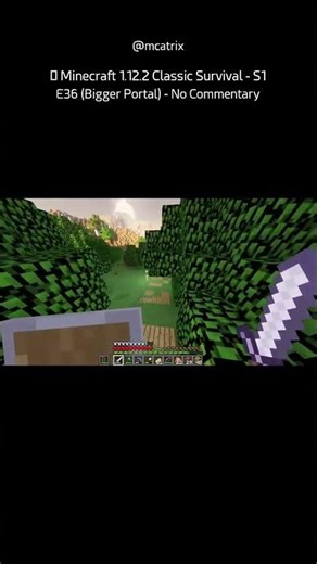 😲 Minecraft 1.12.2 Classic Survival - S1 E36 (Bigger Portal) - No Commentary (SHORT 29)