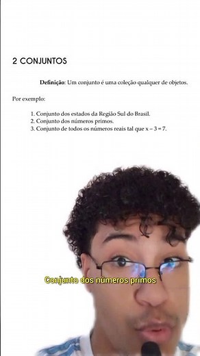 Conjuntos: aula #001 | Introdução e definição de conjuntos e elementos