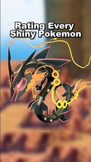 SHINY Rayquaza Rating Every Shiny Pokemon #pokemon #shinypokemon