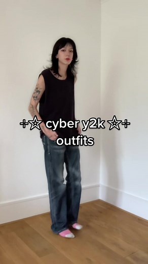 Cyber y2k inspired outfits ☆☆ #fyp #outfits #y2k #cybery2k #subversivebasics