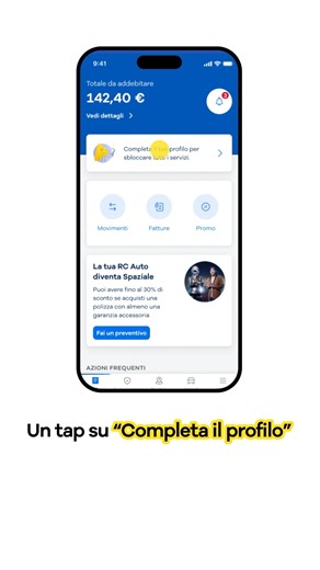 Attivare Telepass Sempre è più semplice di quanto pensi. Completa il profilo nell’app e il mondo di servizi Telepass si sbloccherà per te. Tutto quello che ti serve, sempre. #Telepass #Sempre | Telepass