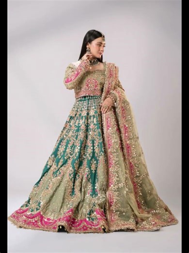Mehndi Bride Dress Designs 2026 | Latest Bridal Mehndi OutfitsStunning #fashion #fashioninspo