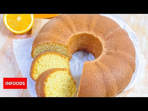 Orange Cake Recipe | How to Make Orange Cake | Bundt Orange Cake Recipe | Infoods