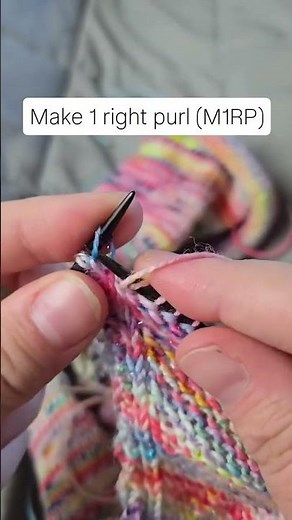 Make 1 Right Purl (M1RP)