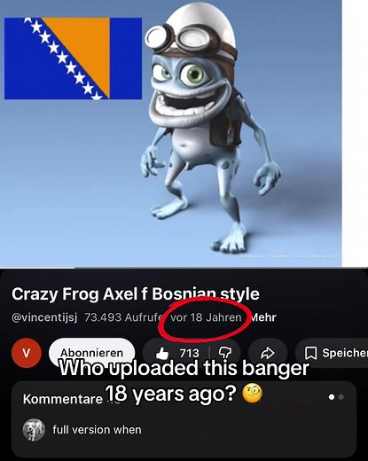 Discovering Joost Klein's Crazy Frog History
