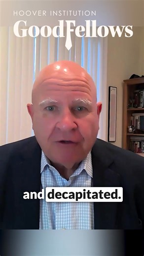 Hoover Senior Fellow Lt. Gen. H.R. McMaster argues that the nature of protests in Iran reflects a deeper shift in the regime's standing: chants of "death to the dictator" are emerging as the degradation of Iran's proxy network and the regime's inability to defend against Israeli and U.S. military strikes reinforce the perception that Tehran is weak. Watch the latest episode of GoodFellows here: https://youtu.be/sGdLEurub_4 | Hoover Institution