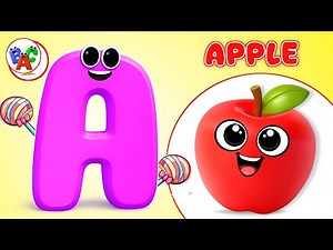ABC Alphabet Song 🎶 | Learn A to Z Phonics & Letter Sounds | Fun ABC Learning for Kids & Toddlers 🍎
