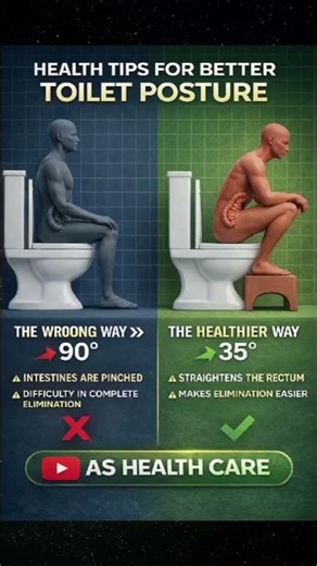 Best Toilet Sitting Position for Easy Digestion | Health Tips#gut health #shorts#nturalhealth
