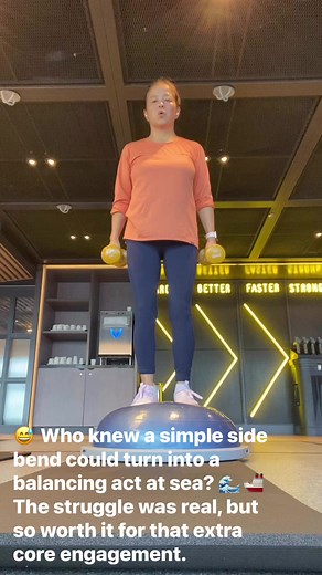 Bosu Ball Side Bend with Dumbbells #FiftyPlusFitness #AskTrainerJune | Trainer June