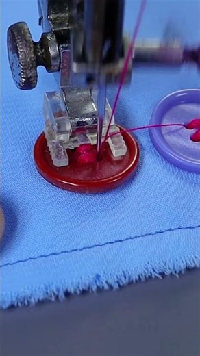 Sewing Button Demo Using Special Machine #sewingvideo #button