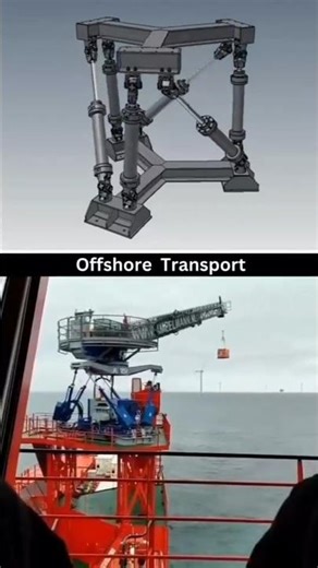 Offshore Transport #3dmodeling #3danimation #3d #construction #engineering #grab #automation #gear