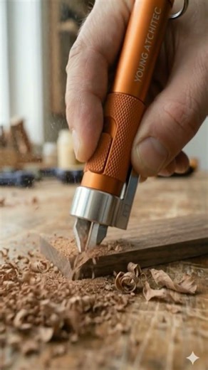 Corner Notching Cutter – Micro V-Cut Wood Joinery Tool #minitools #woodworking #wood #tools #diy