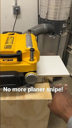 Dewalt DW735 snipe? FIXED!