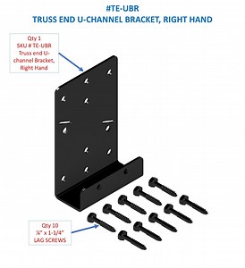 Truss End U-channel Bracket, Right Hand - Etsy Canada