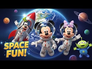 Mickey Mouse & Friends Space Adventure 🚀🌟 | Moon Walk, Aliens & Zero Gravity Fun |