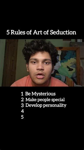 5 Lessons from the book Art of Seduction