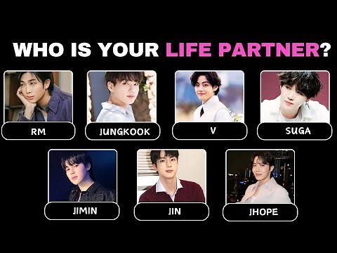 Which BTS Member is Your Life Partner? 💜 🎶 | Aesthetic Personality Quiz | ‪@quizgalaxtopia‬