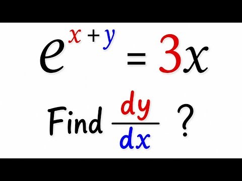 Can You Differentiate This Implicit Function | Exponential Functions